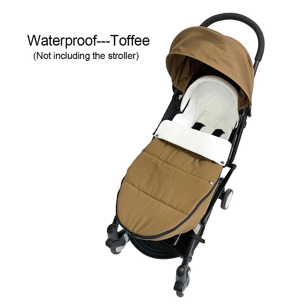 Waterproof Stroller Footmuff with Polar Fleece Lining for YOYO and Bugaboo, Windproof Winter Cover with Storage Bag and Optional Extra Quilt