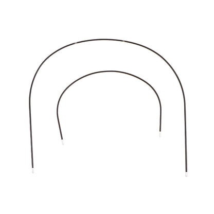 Stroller Support Bracket Set, 2-Piece Black Metal Curved Rods with Light-Colored End Tips for Compatible Baby Carriages and Prams