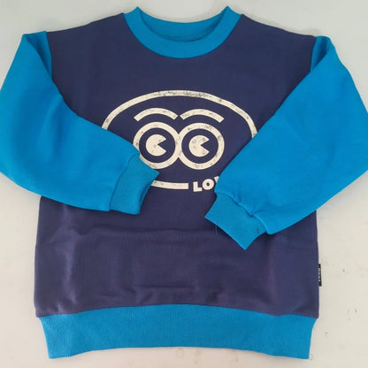 Graphic Kids Pullover Sweatshirt, Long-Sleeve Printed Tops with Crewneck and Collared Style Options for Boys and Girls Everyday Casual Outfits