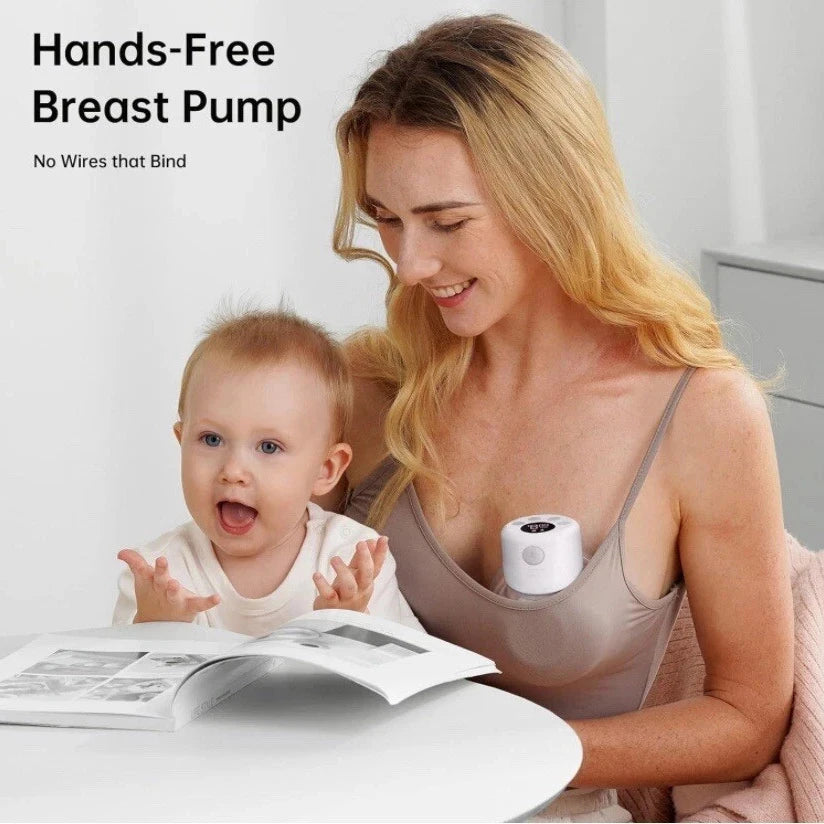 Hands-Free Electric Breast Pump, BornBL S12 Single or Double Portable Milk Expression Design with 24 mm or 27 mm Options for Nursing Moms