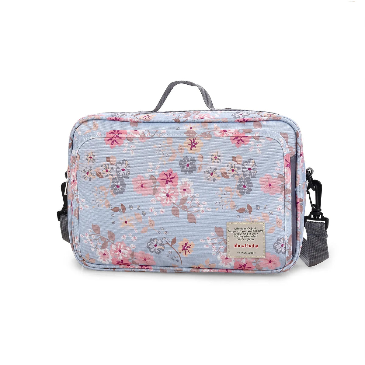 Baby Diaper Bag Wet Dry Storage Pouch with Printed Designs, Reusable Organizer for Diaper Changes, Baby Essentials and Everyday Outings