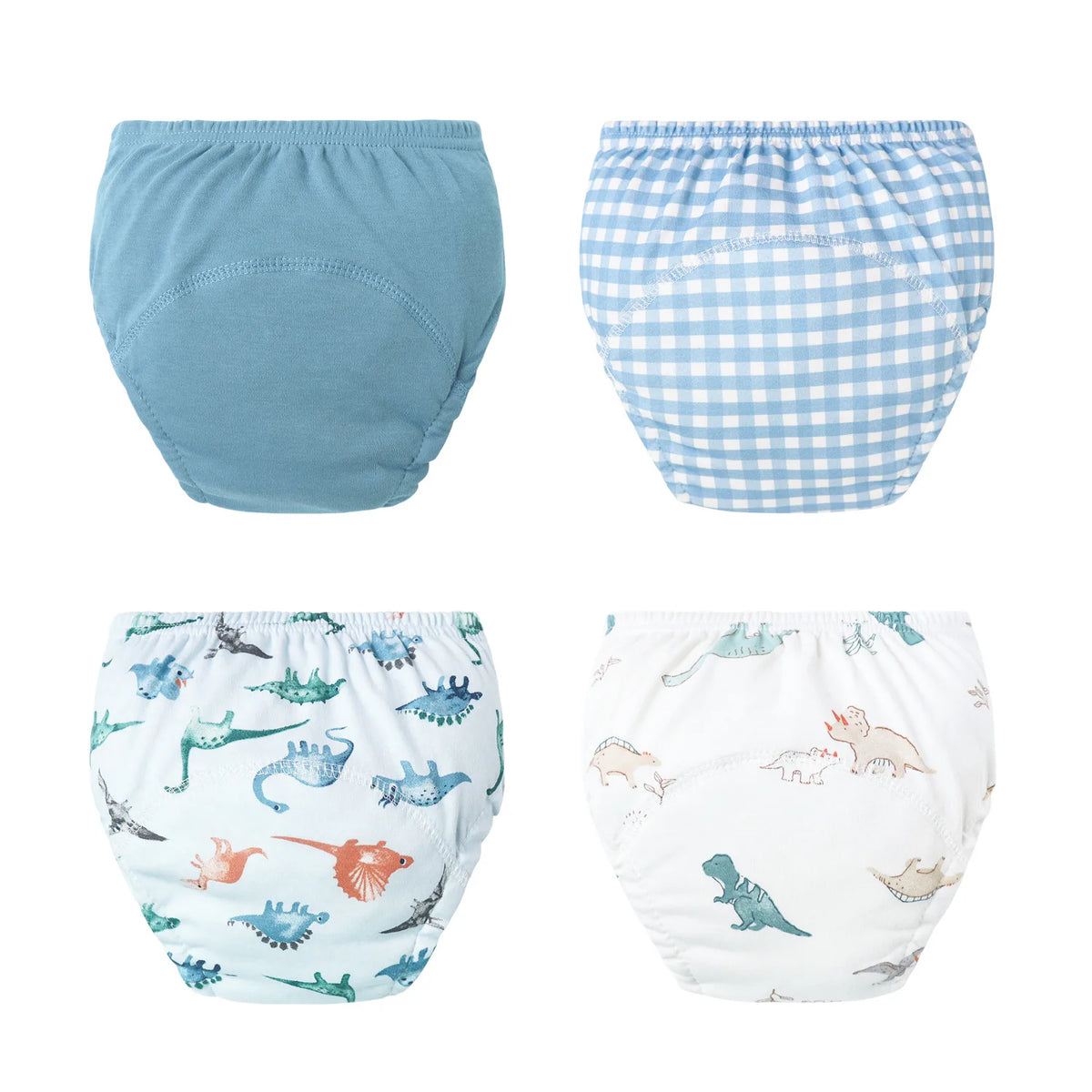 Washable Potty Training Pants Multipack, 4 or 8 Reusable Toddler Underwear Briefs with Printed Designs for Daytime Toilet Learning, Sizes S-XL
