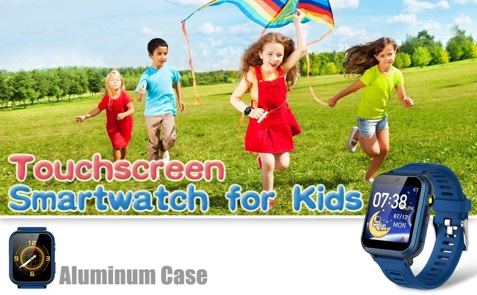 Kids Learning Smartwatch with 24 Games, Selfie Camera, 100 Learning Cards, 10 Audio Stories and Habit Alarms for Boys and Girls Ages 4–12