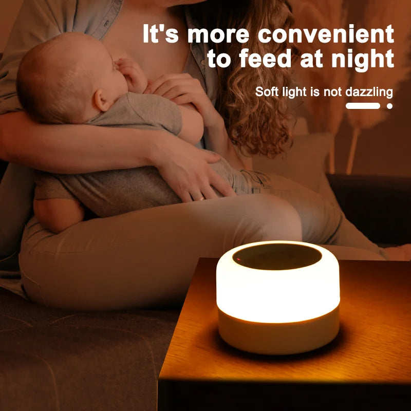Color Light White Noise Machine with 7 Light Effects and 12 Sounds, 2000mAh Rechargeable Battery, Compact Sound Device for Nursery and Travel