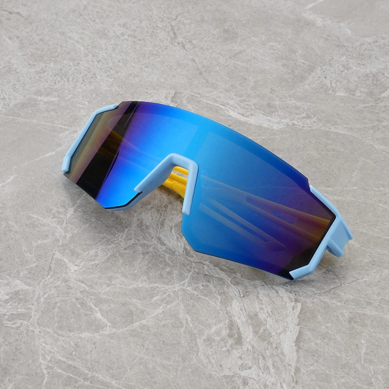 Children’s Shield Sunglasses with Colorful Mirrored-Look Lens and Sporty Wraparound Styling, Kids Fashion Shades for Summer Outings and Travel