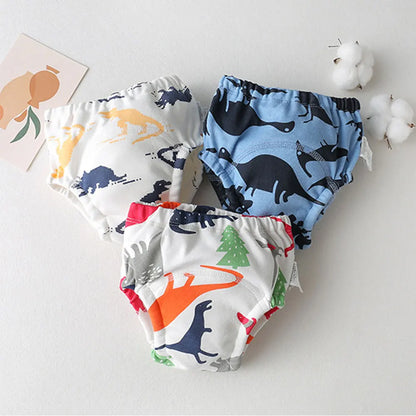 Washable Potty Training Pants Multipack, 4 or 8 Reusable Toddler Underwear Briefs with Printed Designs for Daytime Toilet Learning, Sizes S-XL