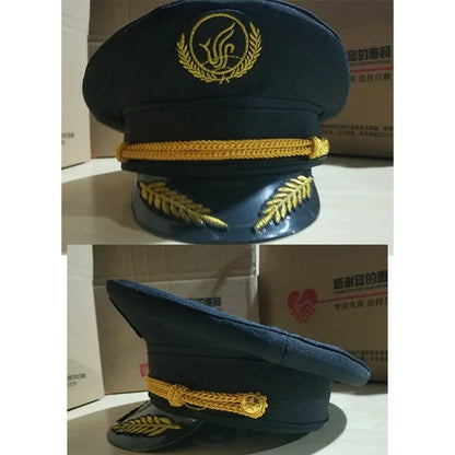 Kids Pilot Costume for Boys and Girls, Airline Captain Uniform-Style Outfit with Short Sleeve Shirt Styling for Career Day and Halloween