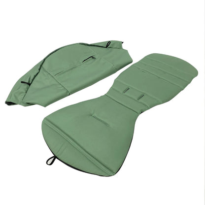 Stroller Canopy Cover and Padded Seat Set Compatible with Babyzen YOYO and YOYO2, 600D Replacement Fabric with Rear Zipper Pocket and Color Options