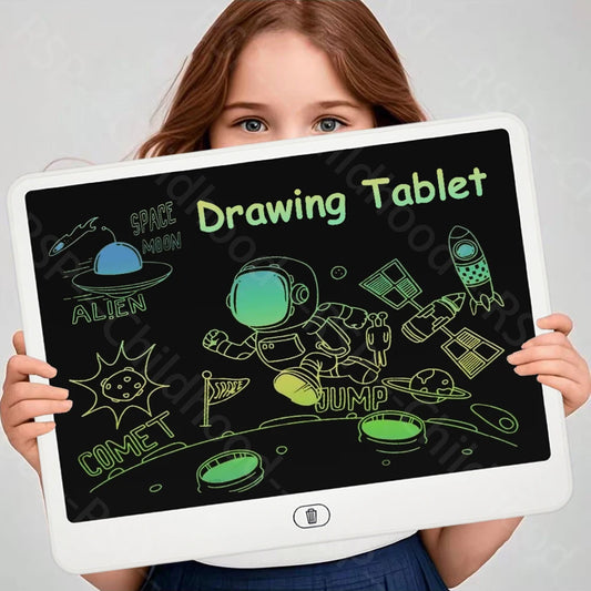 Kids LCD Doodle Tablet, 8, 11, 13 or 16-Inch Erasable Drawing and Handwriting Board with Stylus, Screen Lock and Clear Button for Creative Practice