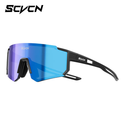 Kids Cycling Sunglasses by SCVCN for Ages 6-14, UV400 TR90 Sports Eyewear with Adjustable Nose Pads and Photochromic or Polarized Options