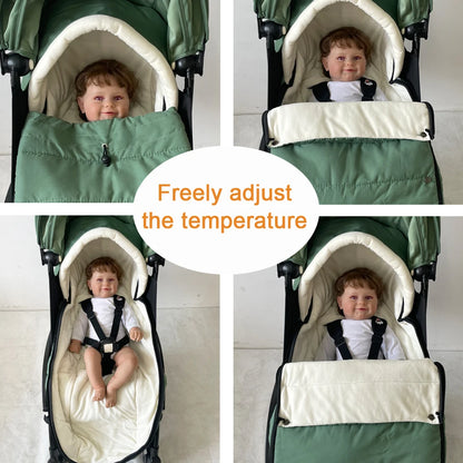 Waterproof Stroller Footmuff with Polar Fleece Lining for YOYO and Bugaboo, Windproof Winter Cover with Storage Bag and Optional Extra Quilt
