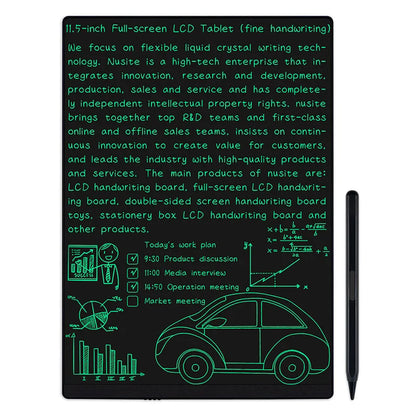 Fine-Line LCD Writing Tablet, 11.5-Inch Full-Screen Drawing Board with Magnetic Stylus for Kids Handwriting Practice, Math and Family Memos