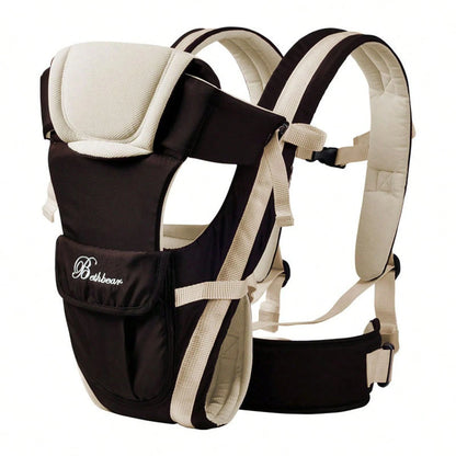 4-in-1 Baby Carrier with Adjustable Shoulder Straps and Buckle Fastenings, Structured Babywearing Carrier in Four Colors for Family Outings