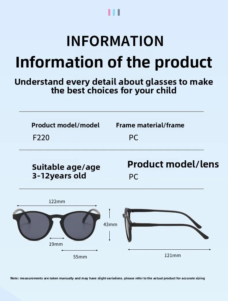 Kids Retro UV400 Sunglasses for Boys and Girls Ages 2-8, Colorful Fashion Shades in Assorted Frame Styles for Summer Outings and Family Photos