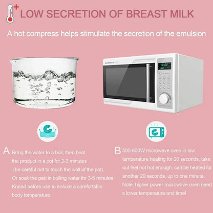 Hot and Cold Breast Therapy Gel Pads for Breastfeeding Moms | Reusable Nursing Comfort Pads for Postpartum Care and Daily Feeding Routines