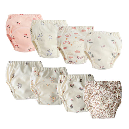 Washable Potty Training Pants Multipack, 4 or 8 Reusable Toddler Underwear Briefs with Printed Designs for Daytime Toilet Learning, Sizes S-XL