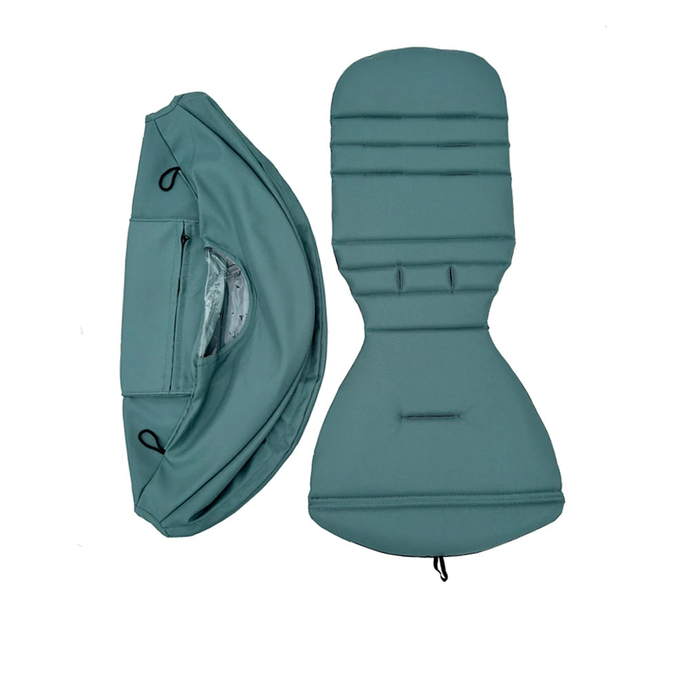 Stroller Replacement Fabric Set for Babyzen YOYO and YOYO2, MomTan Canopy with Storage Pocket and Padded Seat Cushion, Multiple Color Options
