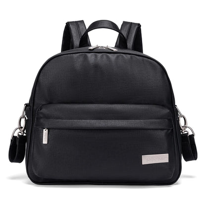 Parent Diaper Backpack by Soboba with Front Zip Pocket and Top Carry Handle, Solid-Color Baby Changing Bag for Newborn Supplies and Daily Outings
