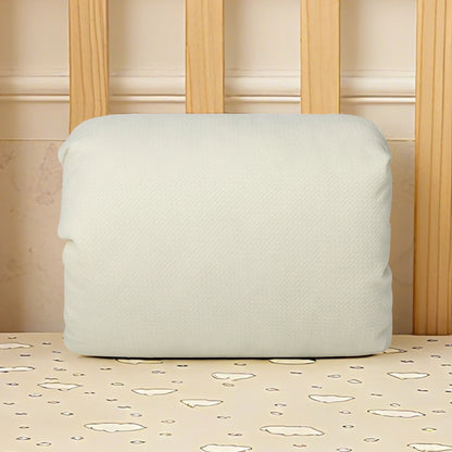 Nursing Arm Pillow for Breastfeeding, Plush Slip-On Feeding Cushion with Pink and Textured White Surfaces for Supervised Baby Feeding