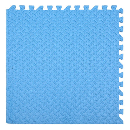 Baby Puzzle Play Mat with 30 cm Interlocking Foam Tiles, 1 cm Thick Textured Floor Padding in 8 or 16 Pieces for Supervised Indoor Play
