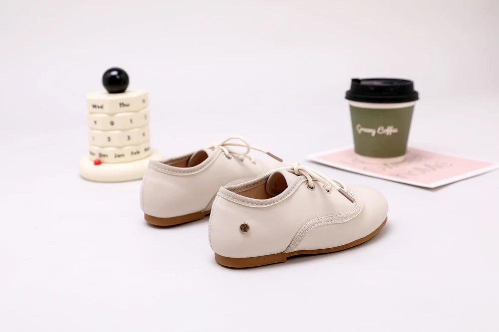 Pastel Kids Dress Shoes for Boys and Girls, Mary Jane Flats, Lace-Up Oxfords and Slip-On Styles for Weddings, Birthday Parties and Family Photos