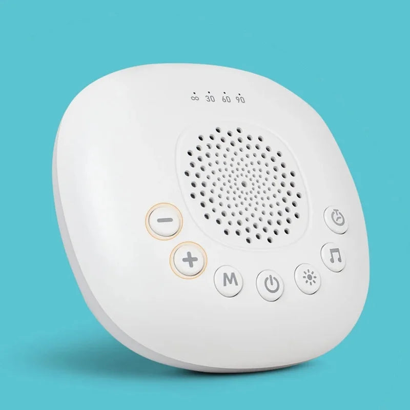White Noise Machine with Adjustable Night Light, 20 Sounds and 22 Volume Levels, USB-C Rechargeable Timer Sound Device for Nursery and Travel
