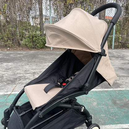 Stroller Canopy and Seat Cushion Kit with Mesh, Replacement Fabric Set Compatible with YOYO and YOYO+ for Everyday Outings, Multiple Colors