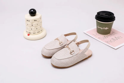 Children Dress Flats in Classic Loafer and T-Strap Styles, Beige Occasion Shoes for Boys and Girls, Weddings, Parties and Family Photos