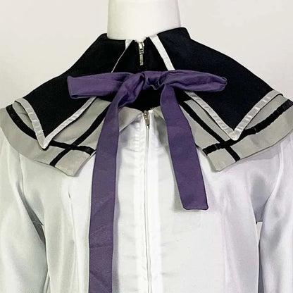 Homura Akemi Costume Set with Coat, Skirt, Bows and Stockings, Anime Cosplay Uniform with Optional 100 cm Wig for Halloween and Conventions