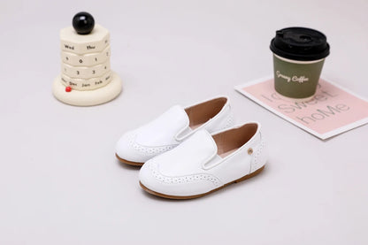 Pastel Kids Dress Shoes for Boys and Girls, Mary Jane Flats, Lace-Up Oxfords and Slip-On Styles for Weddings, Birthday Parties and Family Photos