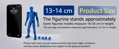 Articulated Superhero Action Figure, 3D Printed PETG Collectible with 30+ Poseable Joints, Interchangeable Parts and Accessories for Display