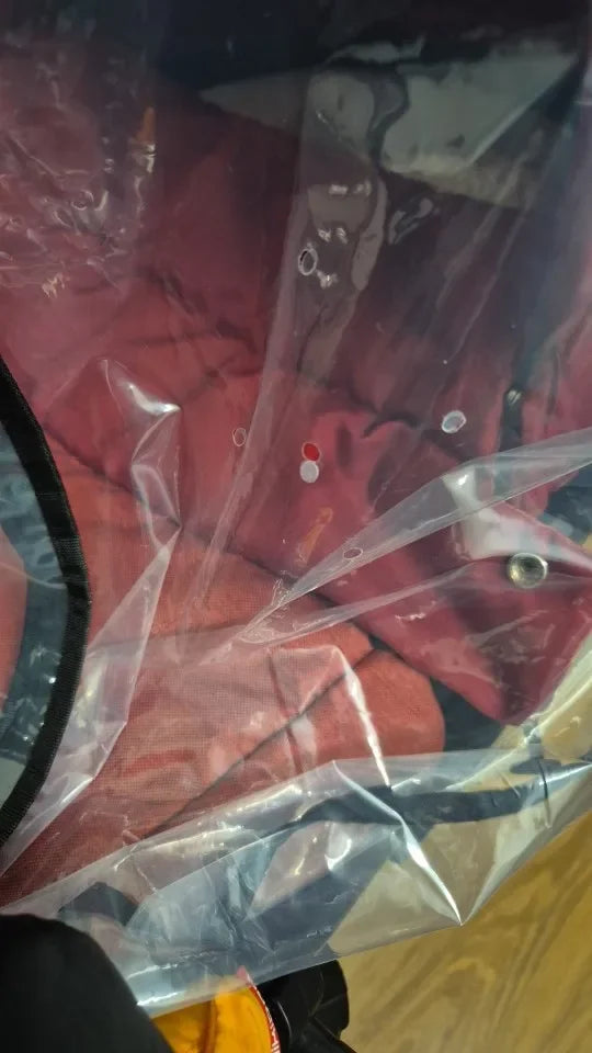 Transparent Stroller Rain Cover with PVC or Zippered EVA Options, Clear Pram Weather Shield with Ventilation Holes for Rainy-Day Family Outings