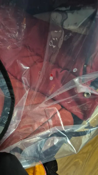 Transparent Stroller Rain Cover with PVC or Zippered EVA Options, Clear Pram Weather Shield with Ventilation Holes for Rainy-Day Family Outings