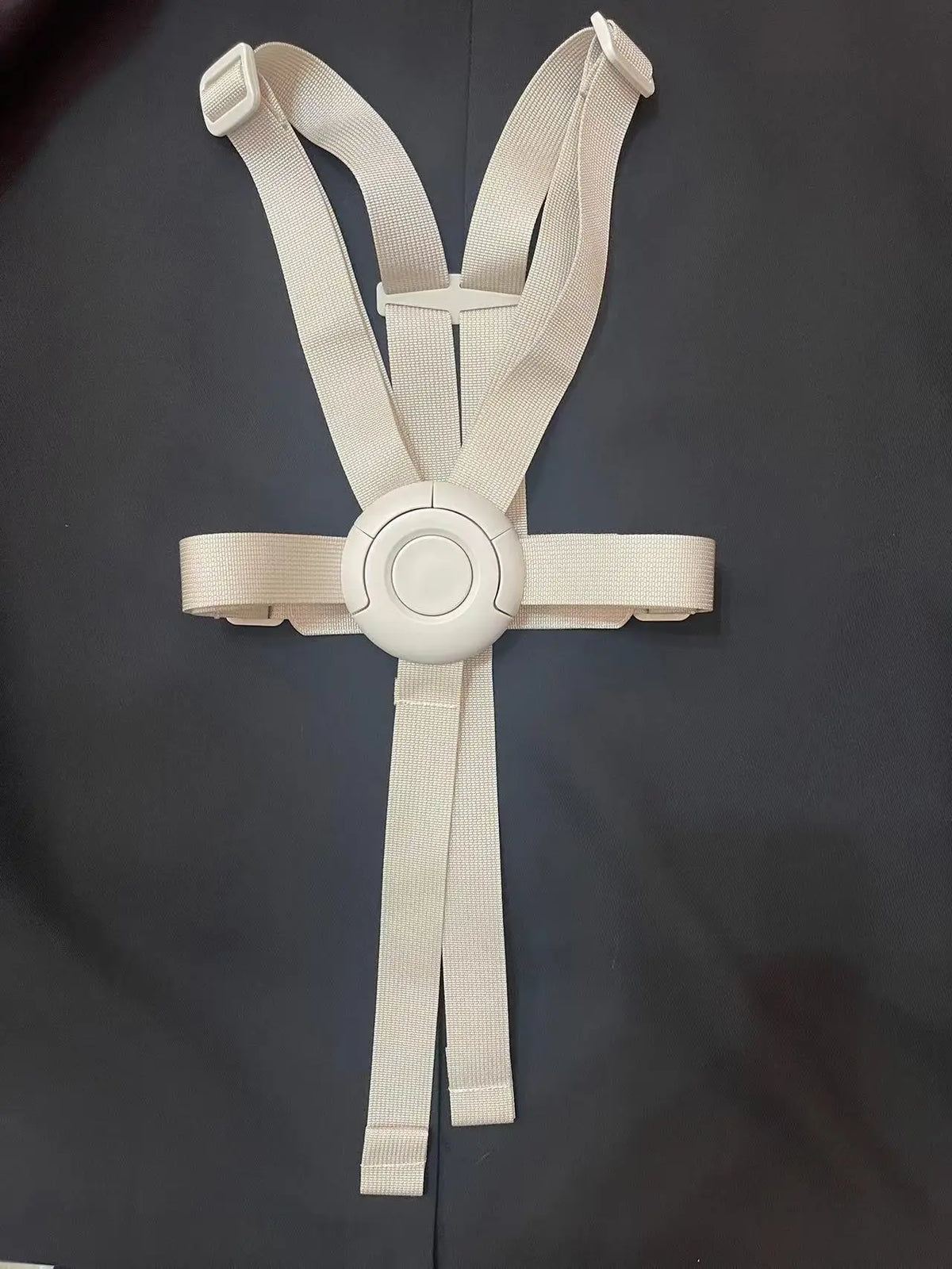 Nomi Baby Seat Harness in Beige, Adjustable Replacement Safety Straps for Compatible Newborn Set or High Chair Seating, Nylon Baby Chair Accessory