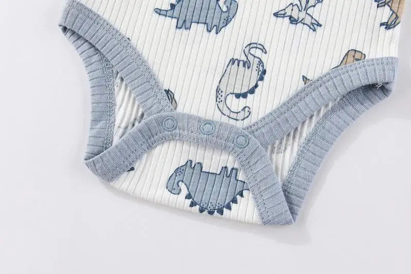 Baby Bodysuit Multipack in Cotton, 4- or 5-Piece Short Sleeve Infant Clothing with Printed and Solid Designs for Boys and Girls, Sizes 3M-12M
