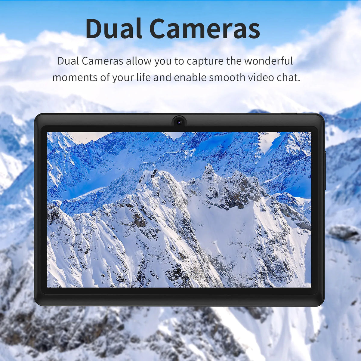 7 Inch Android Tablet with Protective Case, Pritom Android 13 Quad-Core WiFi Tablet with 32GB Storage, 2GB RAM Plus 2GB Virtual Memory and Dual Cameras