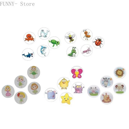 Potty Training Target Stickers with Temperature-Sensitive Color Reveal, Reusable Toilet Decals in Animal, Marine, Insect and Fairy Theme Options