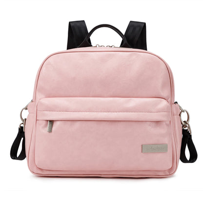 Diaper Backpack for Quick Outings, Lightweight Baby Changing Bag with Front Zip Pocket and Top Handle for Newborn Essentials