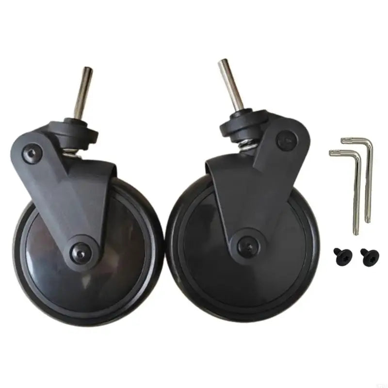 YOYO and YOYA Stroller Replacement Wheels, Rubber Front and Rear Wheel Options for Model-Matched Babyzen Pushchair Repair and Everyday Maintenance