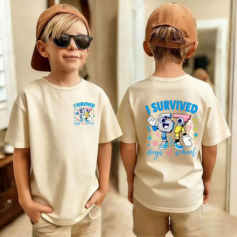 Six Seven Kids T-Shirt with Funny 67 Number Graphic, Short Sleeve Summer Top for Boys and Girls, Casual Playdate Outfits and Birthday Fan Gifts