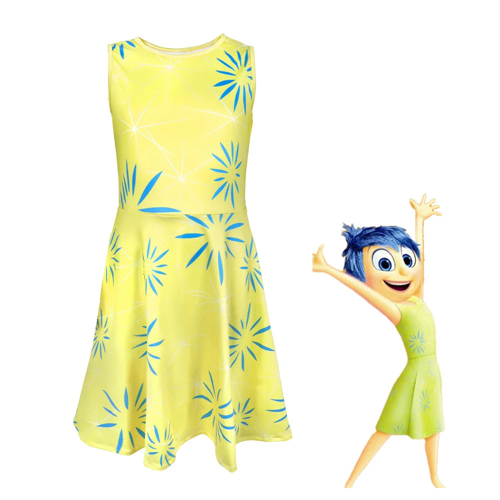 Inside Out Inspired Character Costume for Kids and Adults, Joy, Anger, Anxiety and More Options for Halloween, Cosplay and Stage Dress-Up