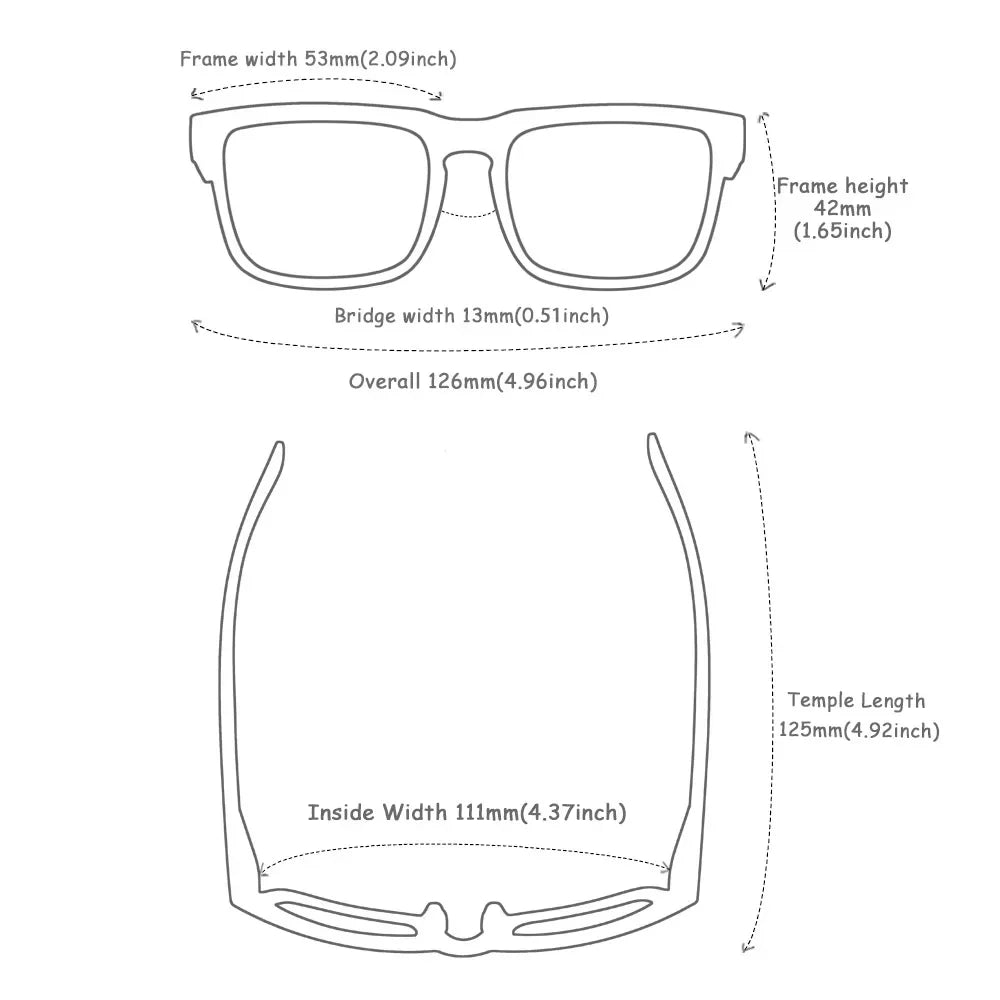 Kids Square Polarized Sunglasses by KDEAM, Lightweight TR90 Frames with Silicone Nose Pads for Boys and Girls Outdoor Play and Travel