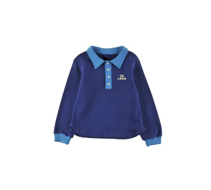 Graphic Kids Pullover Sweatshirt, Long-Sleeve Printed Tops with Crewneck and Collared Style Options for Boys and Girls Everyday Casual Outfits