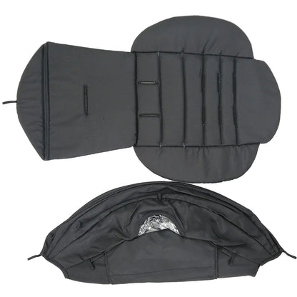Stroller Canopy Cover and Padded Seat Set Compatible with Babyzen YOYO and YOYO2, 600D Replacement Fabric with Rear Zipper Pocket and Color Options