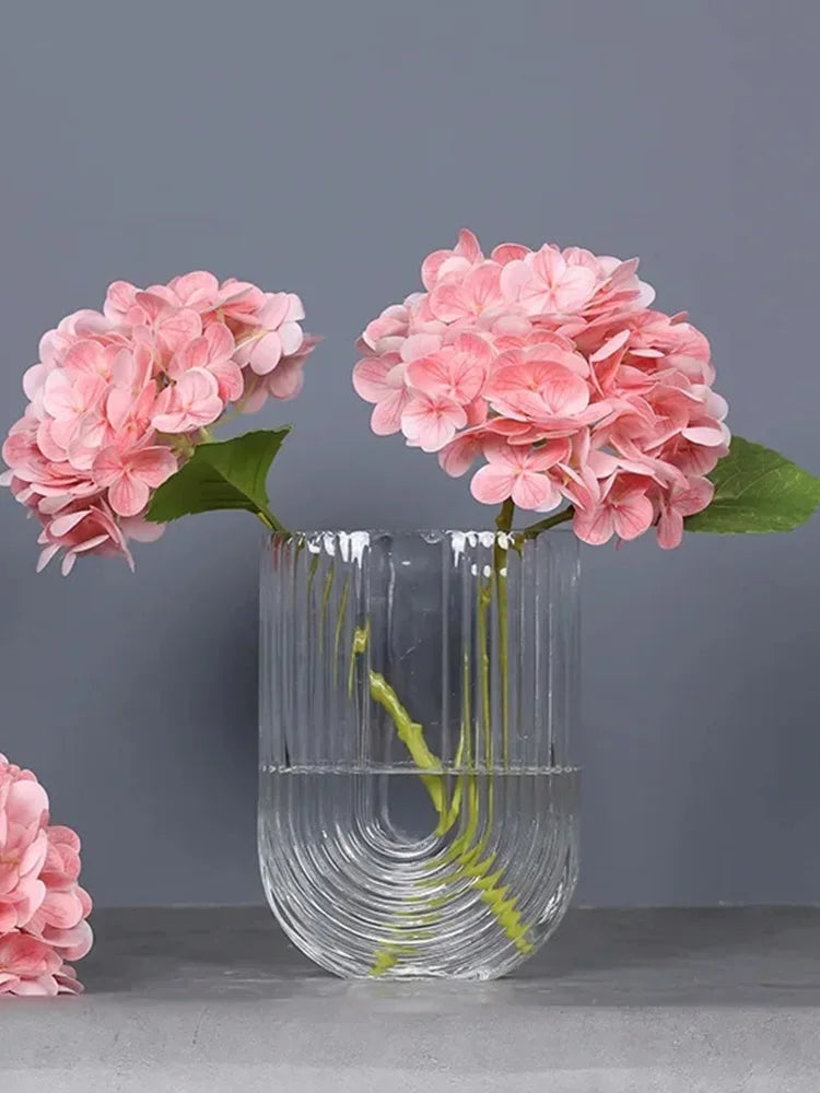 Real Touch Artificial Hydrangea Flowers, 10-Piece Latex Film Floral Set for Bridal Bouquets, Wedding Centerpieces and Home Decor