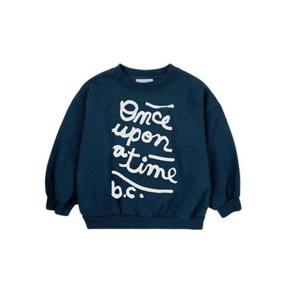 Cartoon Crewneck Sweatshirt for Kids with Long Sleeves, Animal Flower and Letter Print Pullover Options for Toddler Boys and Girls, Sizes 18-24M to 10-11Y