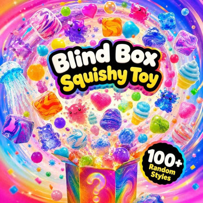 Mystery Squishy Fidget Toy, Random 1-Piece Slow-Rising Sensory Squeeze Toy with Surprise Design for Playtime, Desk Breaks and Gift Giving