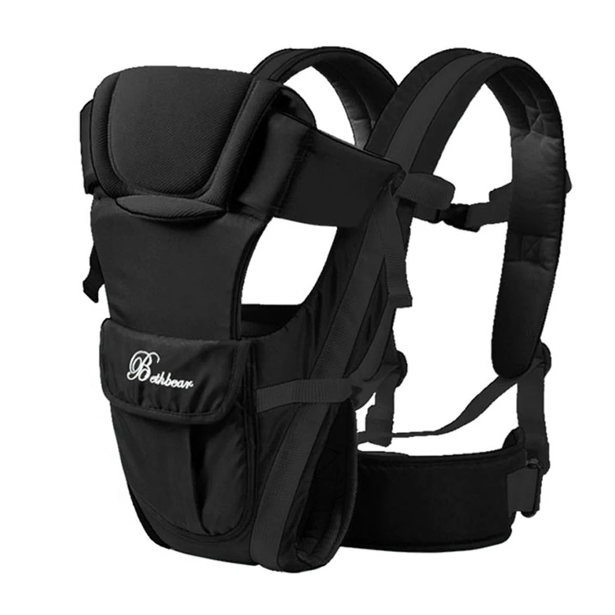4-in-1 Baby Carrier with Adjustable Shoulder Straps and Buckle Fastenings, Structured Babywearing Carrier in Four Colors for Family Outings