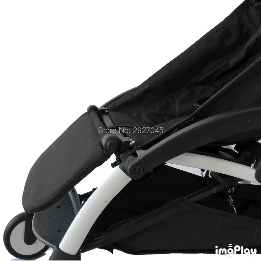 Stroller Armrest and Footrest Set by MomTan, 21 x 32 cm Footboard with PU Leather or EVA Bumper Bar for Compatible YOYO, YOYO2 and YOYO3 Frames