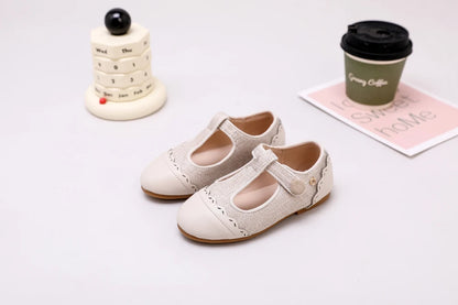 Children Dress Flats in Classic Loafer and T-Strap Styles, Beige Occasion Shoes for Boys and Girls, Weddings, Parties and Family Photos